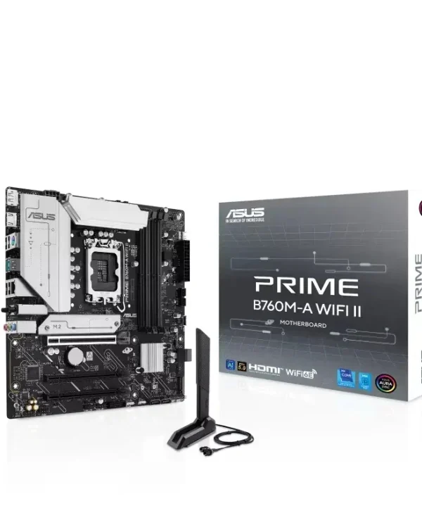 Asus Prime B760M-A WIFI II Motherboard Micro ATX με Intel 1700 Socket 90MB1NF0-M0EAY0 90MB1NF0-M0EAY0