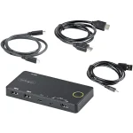 StarTech 2 Port Hybrid USB-A + HDMI & USB-C KVM Switch (SV221HUC4K) SV221HUC4K - Image 2