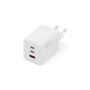 Digitus Φορτιστής Χωρίς Καλώδιο GaN με Θύρα USB-A και 2 Θύρες USB-C 100W Λευκός (DA-10304) DA-10304