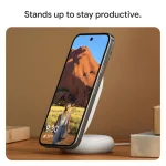 Google Ασύρματος Φορτιστής Qi2 25W Λευκός (Pixelsnap with Stand) - Image 3