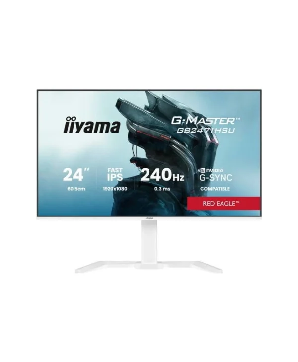 Iiyama G-MASTER GB2471HSU-W1 IPS HDR Gaming Monitor 23.8" FHD 1920x1080 240Hz GB2471HSU-W1