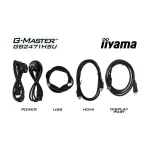 Iiyama G-MASTER GB2471HSU-W1 IPS HDR Gaming Monitor 23.8" FHD 1920x1080 240Hz GB2471HSU-W1 - Image 3