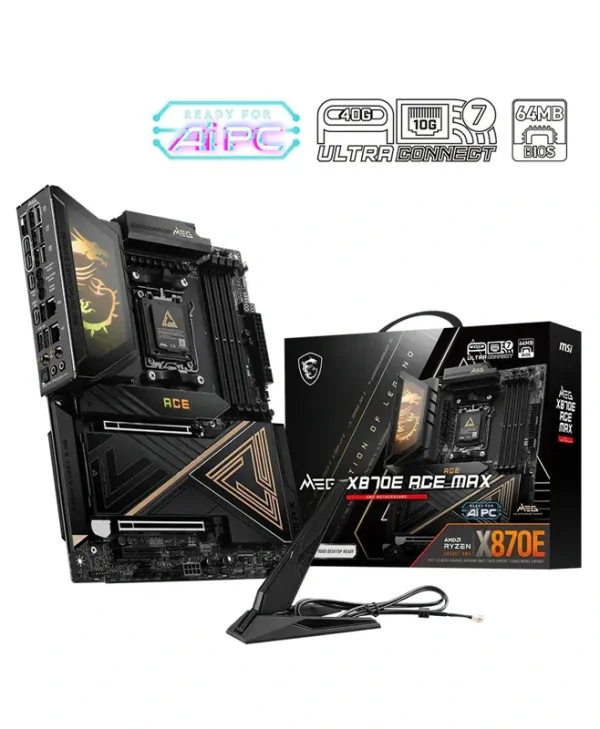 MSI MEG X870E ACE MAX Wi-Fi Motherboard ATX με AMD AM5 Socket 7E85-001R 7E85-001R