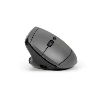 Bakker Elkhuizen MidWay Ασύρματο & Ενσύρματο Εργονομικό Bluetooth Vertical Ποντίκι για Αριστερόχειρες Γκρι