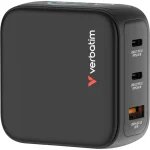 Verbatim Φορτιστής Χωρίς Καλώδιο GaN με Θύρα USB-A και 2 Θύρες USB-C 65W Power Delivery / Quick Charge 3.0 Μαύρος (30238) 30238 - Image 2