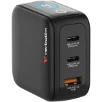 Verbatim Φορτιστής Χωρίς Καλώδιο GaN με Θύρα USB-A και 2 Θύρες USB-C 65W Power Delivery / Quick Charge 3.0 Μαύρος (30238) 30238 - Image 4