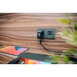 Verbatim Φορτιστής Χωρίς Καλώδιο GaN με Θύρα USB-A και 2 Θύρες USB-C 65W Power Delivery / Quick Charge 3.0 Μαύρος (30238) 30238 - Image 5