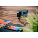 Verbatim Φορτιστής Χωρίς Καλώδιο GaN με Θύρα USB-A και 2 Θύρες USB-C 100W Power Delivery / Quick Charge 3.0 Μαύρος (30239) 30239 - Image 4