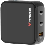 Verbatim Φορτιστής Χωρίς Καλώδιο GaN με Θύρα USB-A και 2 Θύρες USB-C 100W Power Delivery / Quick Charge 3.0 Μαύρος (30239) 30239 - Image 5