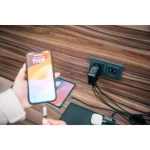 Verbatim Φορτιστής Χωρίς Καλώδιο GaN με Θύρα USB-A και 3 Θύρες USB-C 140W Power Delivery / Quick Charge 3.0 Μαύρος (30240) 30240 - Image 5