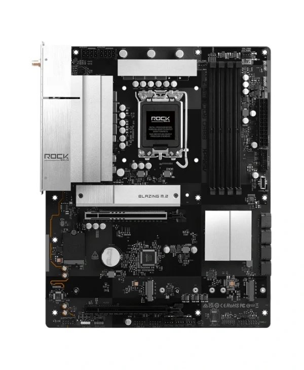 ASRock B860 Rock Wi-Fi Motherboard ATX με Intel 1851 Socket 90-MXBUA0-A0UAYZ 90-MXBUA0-A0UAYZ
