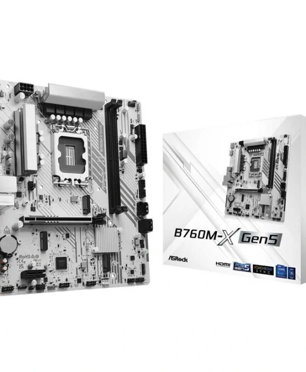 ASRock B760M-X Gen5 Motherboard Micro ATX με Intel 1700 Socket 90-MXBTR0-A0UAYZ 90-MXBTR0-A0UAYZ