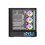 Modecom Volcano AQ400 Gaming Midi Tower Κουτί Υπολογιστή με Πλαϊνό Παράθυρο Μαύρο - Image 2