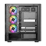 Modecom Volcano AQ400 Gaming Midi Tower Κουτί Υπολογιστή με Πλαϊνό Παράθυρο Μαύρο - Image 5