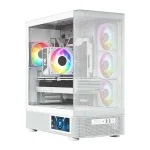 Modecom Volcano AQ400 Gaming Midi Tower Κουτί Υπολογιστή με Πλαϊνό Παράθυρο Λευκό - Image 6