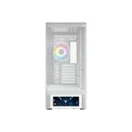 Modecom Volcano AQ500 Gaming Midi Tower Κουτί Υπολογιστή με Πλαϊνό Παράθυρο και ARGB Φωτισμό Λευκό - Image 3