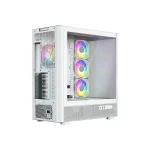 Modecom Volcano AQ500 Gaming Midi Tower Κουτί Υπολογιστή με Πλαϊνό Παράθυρο και ARGB Φωτισμό Λευκό - Image 4