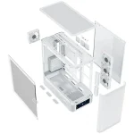Modecom Volcano AQ500 Gaming Midi Tower Κουτί Υπολογιστή με Πλαϊνό Παράθυρο και ARGB Φωτισμό Λευκό - Image 7