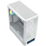 Modecom Volcano AQ500 Gaming Midi Tower Κουτί Υπολογιστή με Πλαϊνό Παράθυρο και ARGB Φωτισμό Λευκό - Image 9