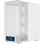 Modecom Volcano AQ500 Gaming Midi Tower Κουτί Υπολογιστή με Πλαϊνό Παράθυρο και ARGB Φωτισμό Λευκό - Image 10