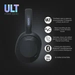 Sony ULT WEAR Ασύρματα / Ενσύρματα Over Ear Ακουστικά με 30 ώρες Λειτουργίας και Quick Charge Μαύρα - Image 6