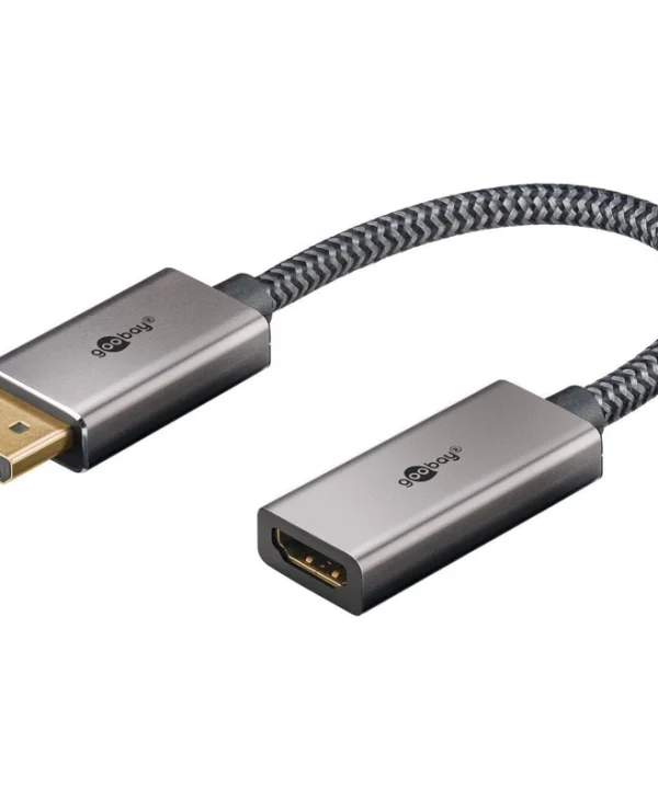 Goobay Μετατροπέας DisplayPort female σε HDMI female Χρυσό 1τμχ 75272 75272
