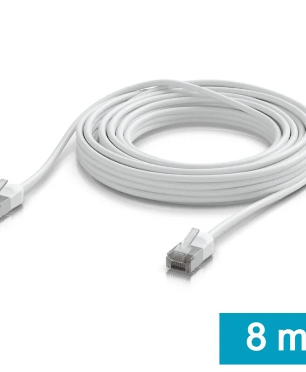 Ubiquiti U/UTP Cat.6a Καλώδιο Δικτύου Ethernet εξωτερικού χώρου 8m Λευκό 1τμχ