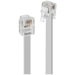 Lindy Flat Τηλεφωνικό Καλώδιο RJ11 6P4C 5m Γκρι (34225) 34225