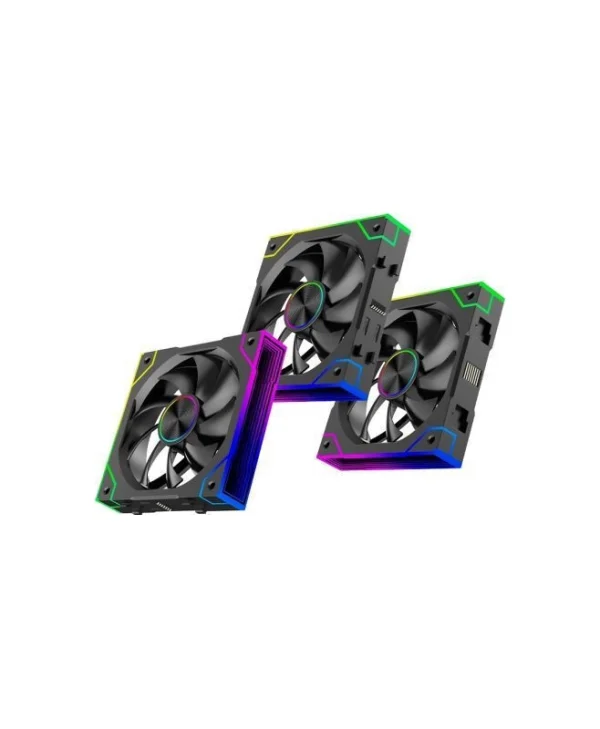 Xilence XF072 Case Fan 125mm με ARGB Φωτισμό και Σύνδεση 3-Pin / 4-Pin PWM 3τμχ XF072