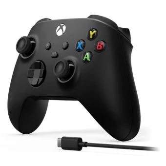 Microsoft Ασύρματο & Ενσύρματο Gamepad για Xbox Series Μαύρο