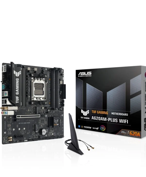 Asus TUF Gaming A620AM-PLUS WIFI Motherboard Micro ATX με AMD AM5 Socket 90MB1MZ0-M0EAY0 90MB1MZ0-M0EAY0
