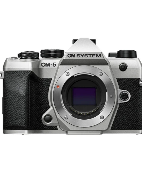 Olympus Om-5 Ii Body Silver Bls-50 Battery Eyecup Usb Connection Cable Shoulder Strap V210070sw000