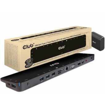 Club3D USB-C / USB-A Docking Station με 4K PD Ethernet Μαύρο (CSV-1565) CSV-1565