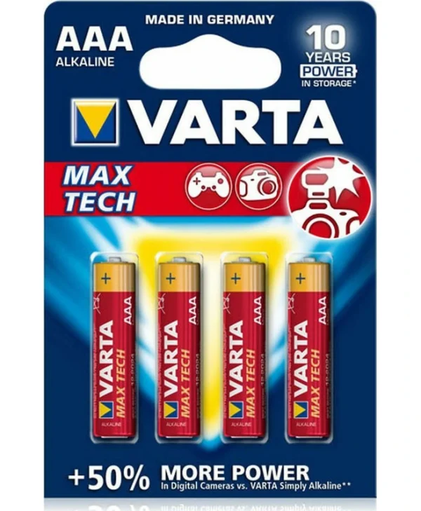 Varta Max Tech Αλκαλικές Μπαταρίες AAA 1.5V 4τμχ