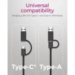 Icy Box IB-LAN301-C3 USB-C Αντάπτορας Δικτύου για Ενσύρματη σύνδεση Ethernet IB-LAN301-C3 - Image 4