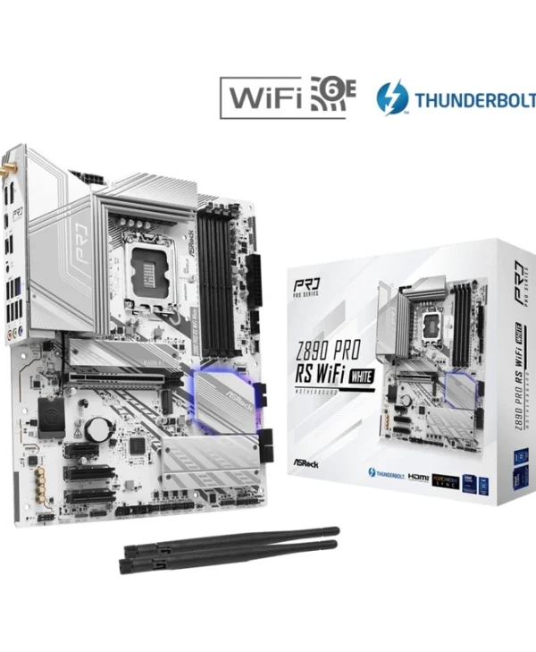 ASRock Z890 Pro RS WiFi White Motherboard ATX με Intel 1851 Socket 90-MXBQC0-A0UAYZ 90-MXBQC0-A0UAYZ