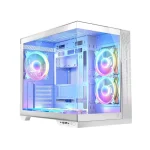 Modecom Panorama ARGB 5F Gaming Midi Tower Κουτί Υπολογιστή με Πλαϊνό Παράθυρο Λευκό