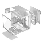 Modecom Panorama ARGB 5F Gaming Midi Tower Κουτί Υπολογιστή με Πλαϊνό Παράθυρο Λευκό - Image 3