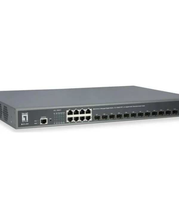Level One GTL-2091 Managed L3 Switch με 8 Θύρες Gigabit (1Gbps) Ethernet και 12 SFP Θύρες GTL-2091
