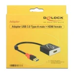 DeLock Μετατροπέας USB-A male σε HDMI female (62736) 62736 - Image 2