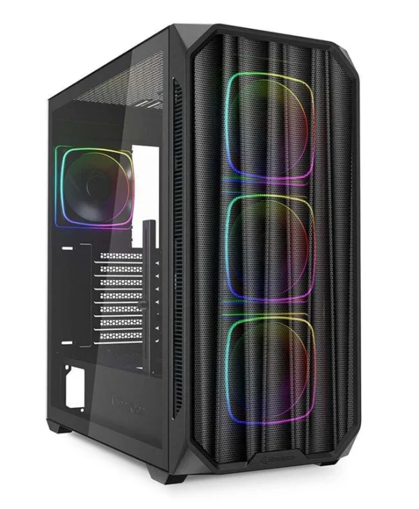 Sharkoon AK5M RGB Gaming Midi Tower Κουτί Υπολογιστή με Πλαϊνό Παράθυρο Μαύρο