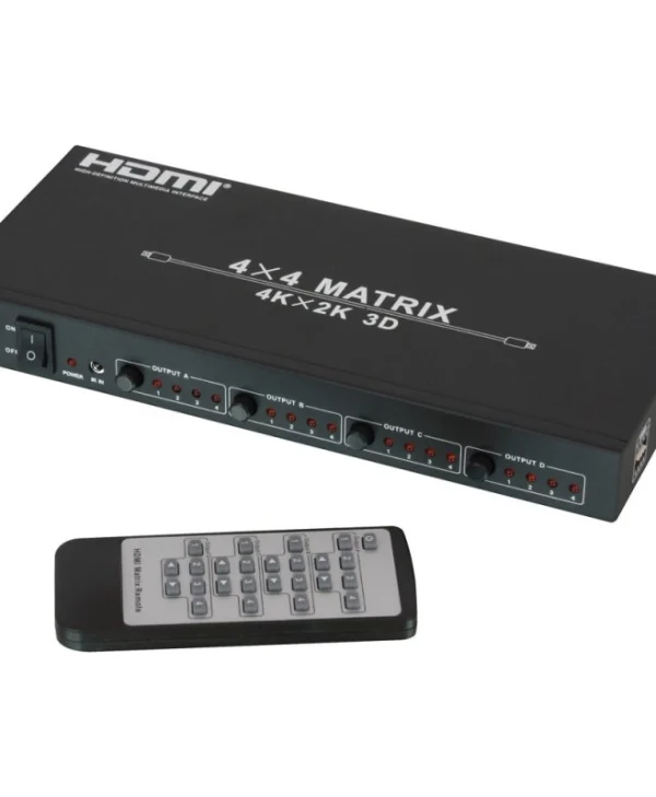 Lindy 38152 UHD Matrix 4 είσοδοι/4 έξοδοι HDMI Switch 38152