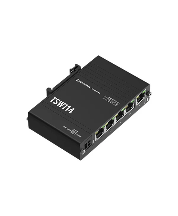 Teltonika TSW114 Unmanaged L2 Switch με 5 Θύρες Gigabit (1Gbps) Ethernet