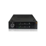 Icy Dock ToughArmor Rugged Full Metal Dual Bay RAID 2.5 Inch SATA HDD/SSD Mobile Rack for External 3.5 Inch Drive Bay Μαύρο MB992SKR-B MB992SKR-B - Image 4