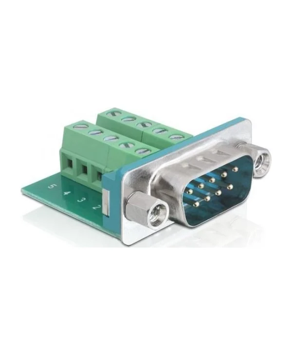 DeLock Adapter Sub-D 9 pin male to Terminal Block 10 pin (65269) 65269