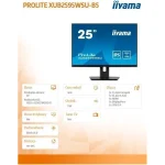Iiyama ProLite XUB2595WSU-B5 IPS Monitor 25" FHD 1920x1200 με Χρόνο Απόκρισης 4ms GTG XUB2595WSU-B5 - Image 12