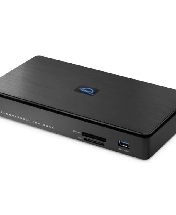 OWC Thunderbolt Pro Dock Thunderbolt 3 Docking Station με DisplayPort 4K PD Ethernet και σύνδεση 2 Οθονών Μαύρο