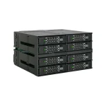 Icy Dock ToughArmor Rugged Full Metal 8-Bay 2.5 Inch SAS/SATA SSD/HDD Backplane Cage for 2x External 5.25 Inch Bay Μαύρο MB508SP-B MB508SP-B - Image 2