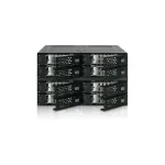 Icy Dock ToughArmor Rugged Full Metal 8-Bay 2.5 Inch SAS/SATA SSD/HDD Backplane Cage for 2x External 5.25 Inch Bay Μαύρο MB508SP-B MB508SP-B - Image 4
