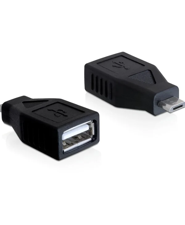 DeLock Μετατροπέας micro USB male σε USB-A female 1τμχ 65296 65296